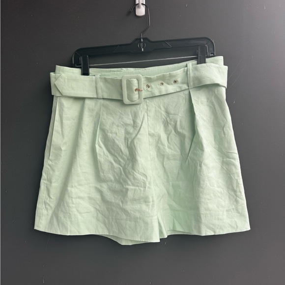 Sedge Apparel Pants - Mint Green S’EDGE Belted Shorts